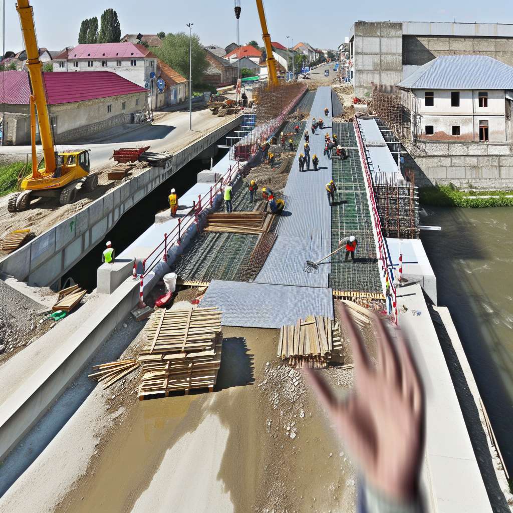 Piatra-Neamț: Puntea către Piața Centrală Avansează Rapid